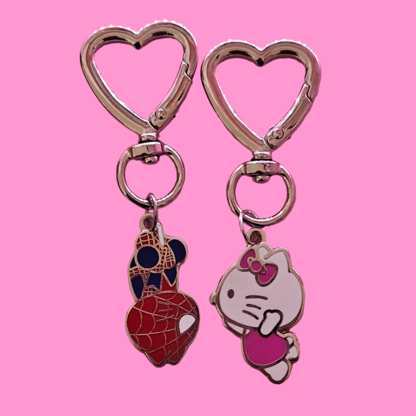 HK and Spider keychains