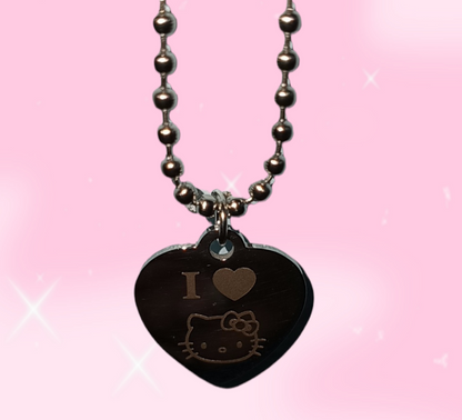 I Heart Kitty Necklace
