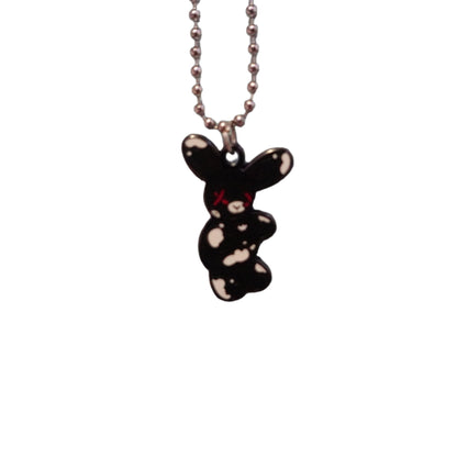 Black bunny Necklaces