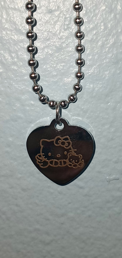 Kitty and bear Necklace